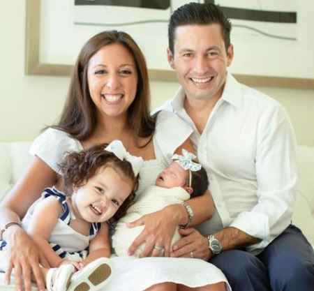 Ella Tejera with her parents Dax Tejera and Veronica and sister